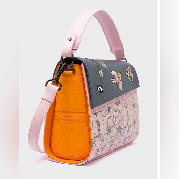 Min & Mon Mini Crossbody Handbag - Limited Edition White/Blue - Picture 7 of 8